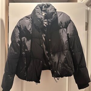 Zara Black Puffer Jacket